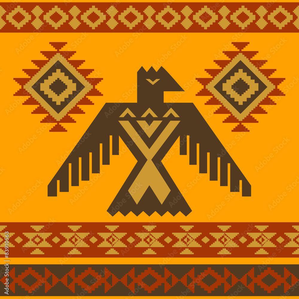 Fototapeta premium Tribal eagle vector illustration