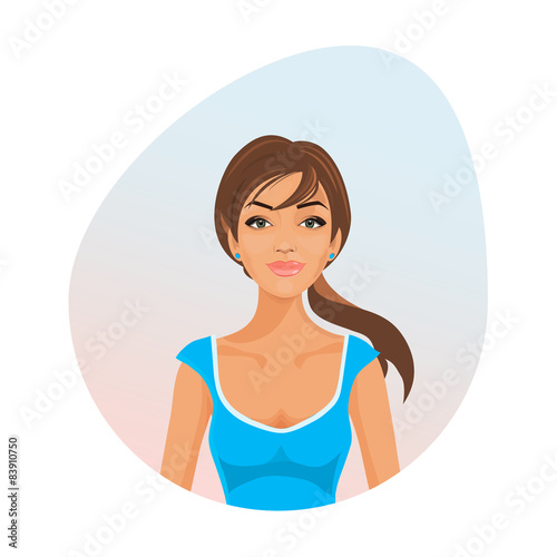 Young Healthy Girl Relaxing In Spa.