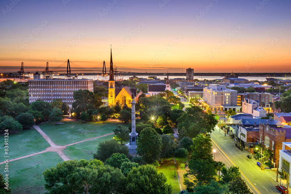Fototapeta premium Charleston, South Carolina Skyline