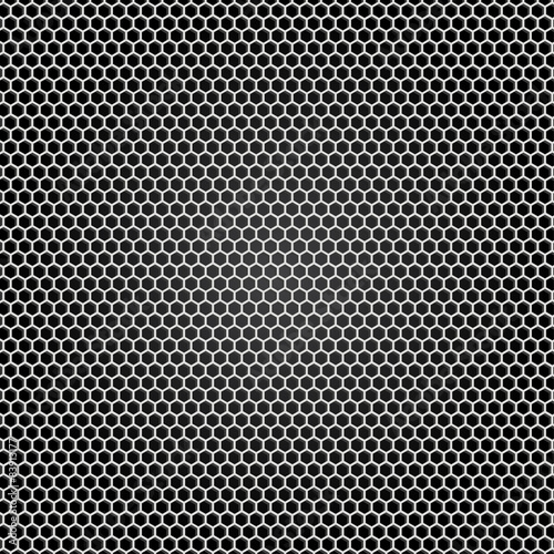 Grid gray metal, black background