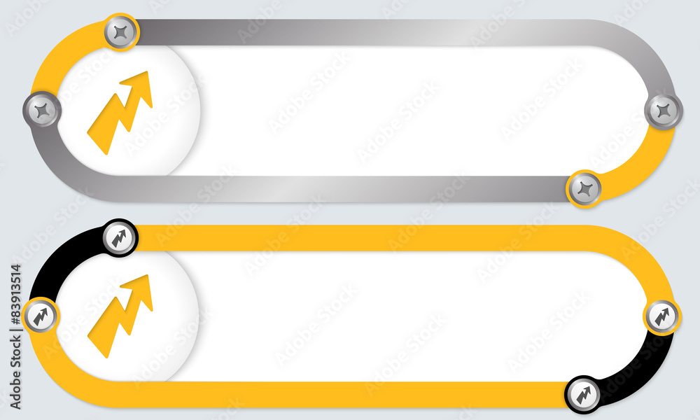 Two abstract frames for your text and flash symbol Two abstract frames for your text and flash symbol