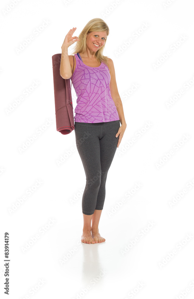 Model isolated ok sign Model isolated ok sign
