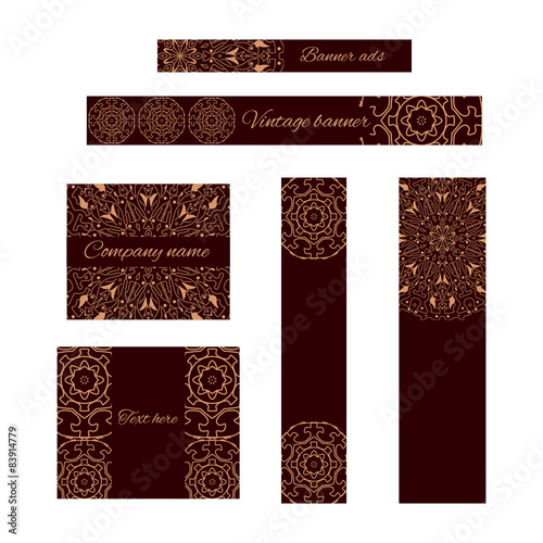 Collection of banners ads templates