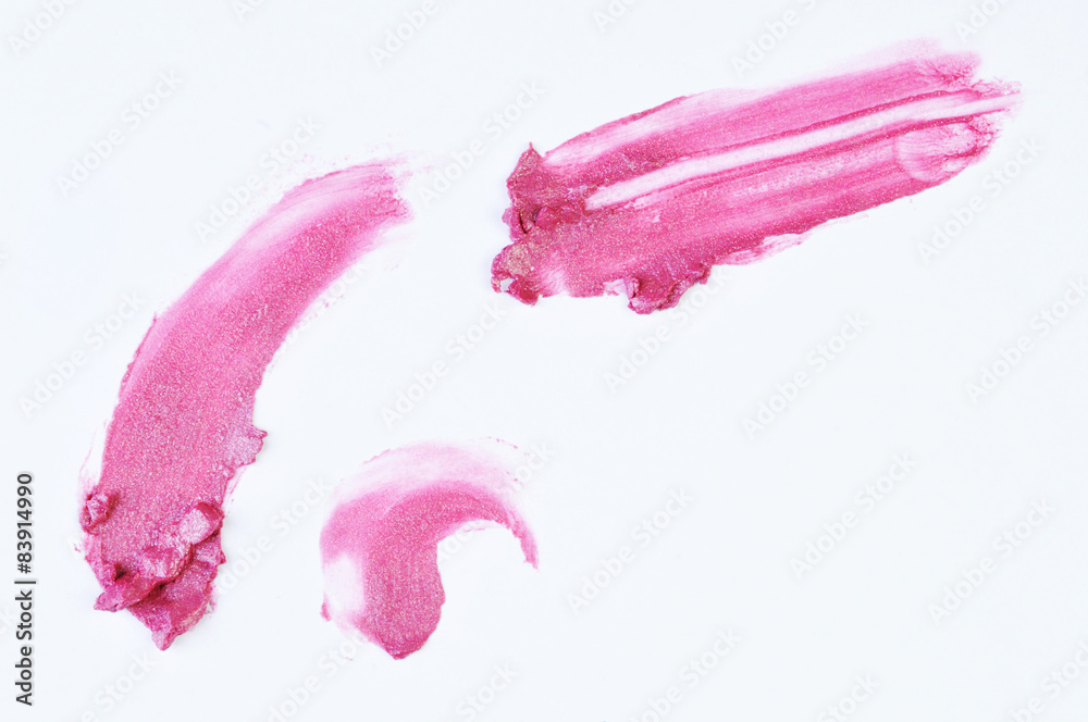 Pink Lipstick smeared