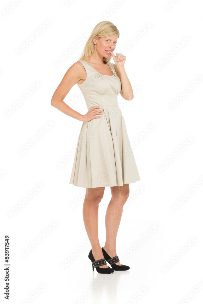 Model nervous biting nails Model nervous biting nails
