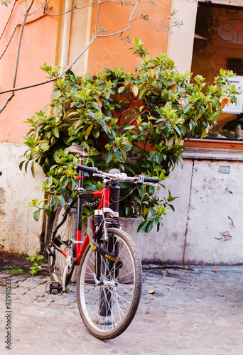 bike near wall