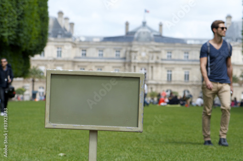 Jardin du Luxembourg - Panneau photo