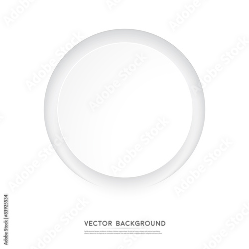 Vector Paper circle banner. 