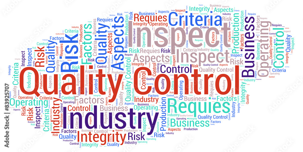 Fototapeta premium Quality control - word cloud