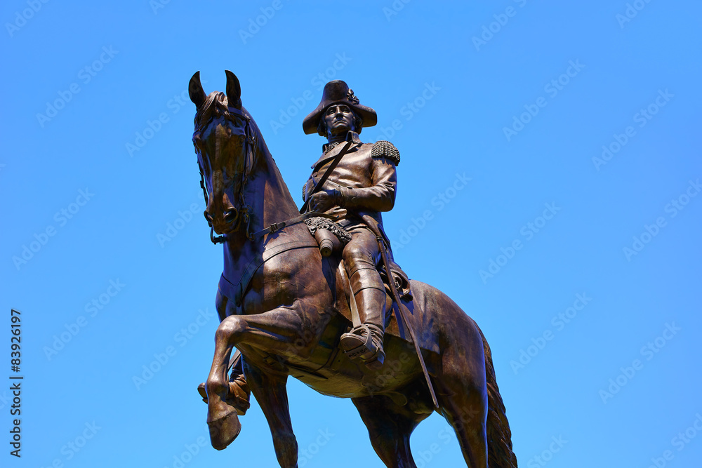 Boston Common George Washington monument Boston Common George Washington monument