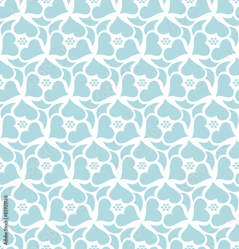 Floral seamless pattern background. Retro style. Wild roses