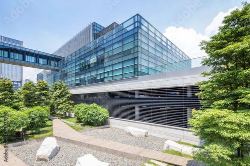 Empty road at building exterior