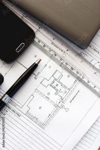 Design building or house blueprints