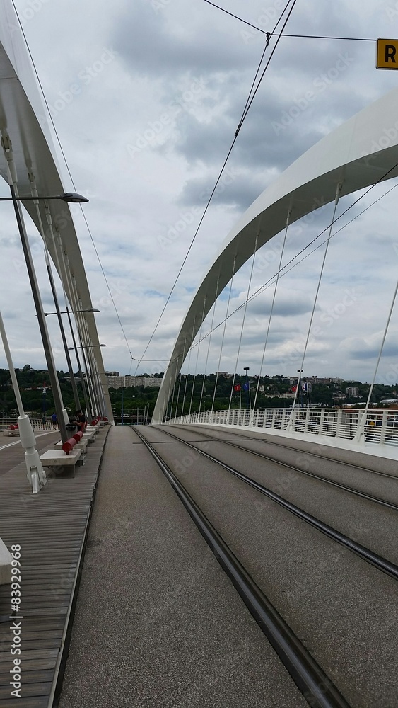Pont Raymond Barre, quartier Confluence à Lyon