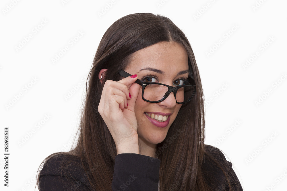 businesswoman smiling