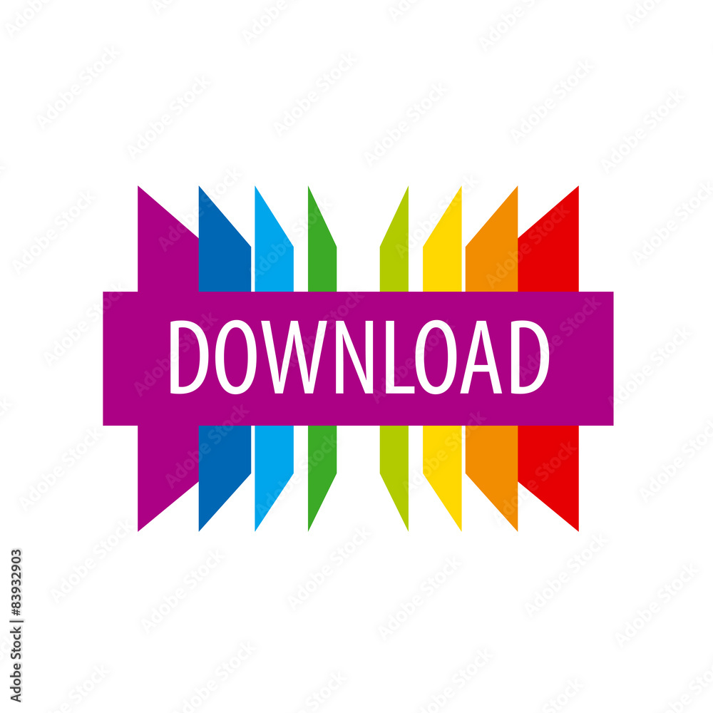 Fototapeta premium vector logo colored sheets for download