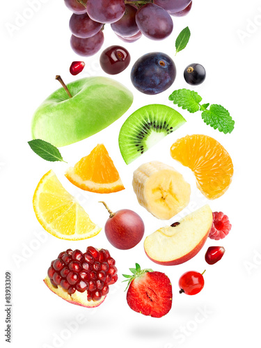 Fototapeta Naklejka Na Ścianę i Meble -  Color fruits and berries