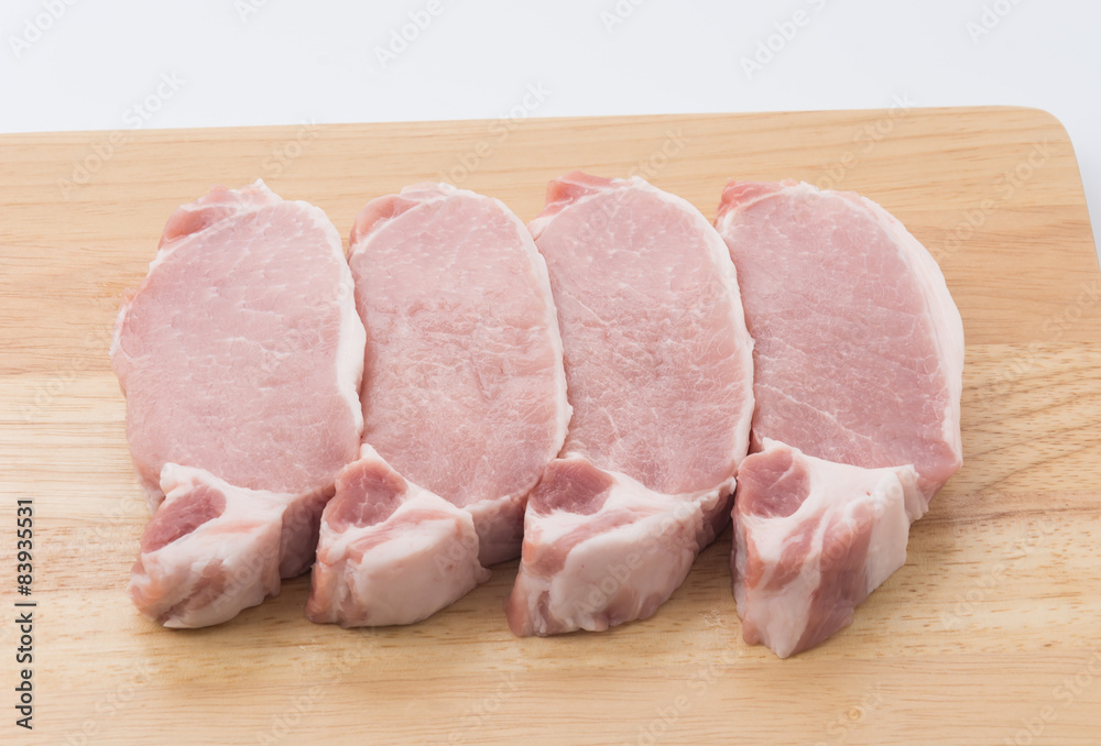 raw meat pork steak raw meat pork steak