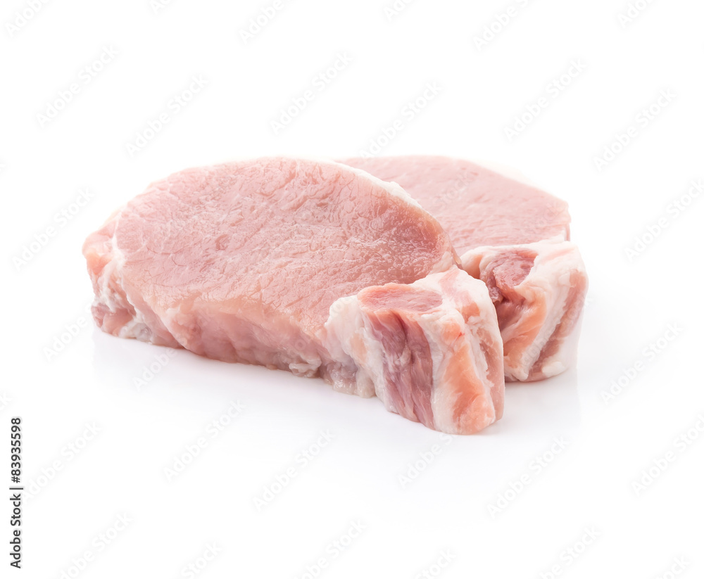 raw meat pork steak