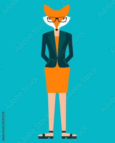 Business woman fox