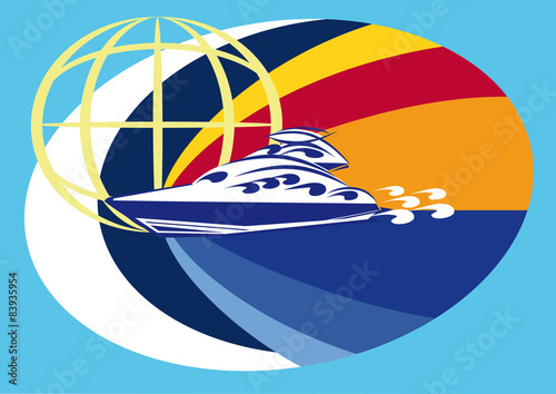 Logo modern yacht