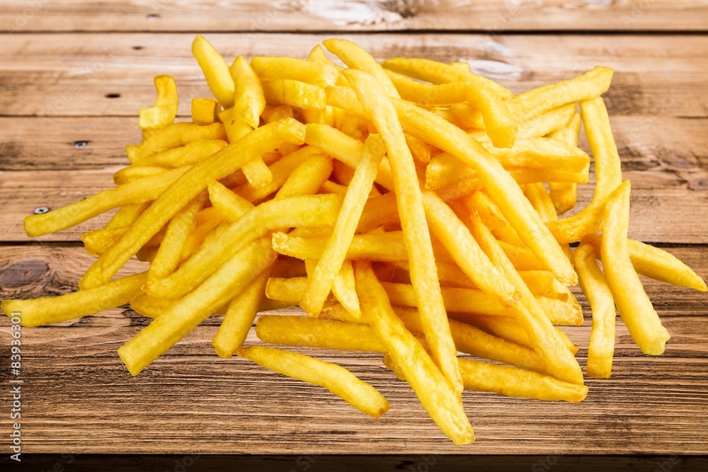 French Fries, Fast Food French Fries, Prepared Potato. French Fries, Fast Food French Fries, Prepared Potato.