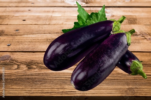 Eggplant, Vegetable, Isolated.