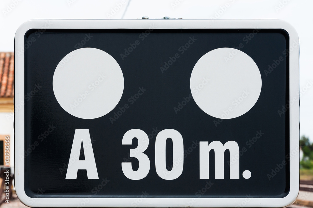 Señal ferroviaria, trenes, ferrocarriles