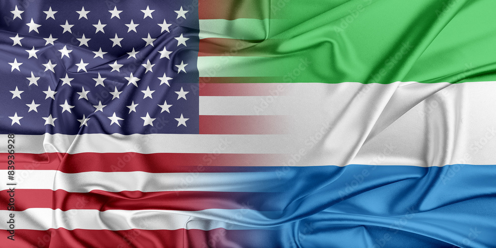 Obraz premium USA i Sierra Leone