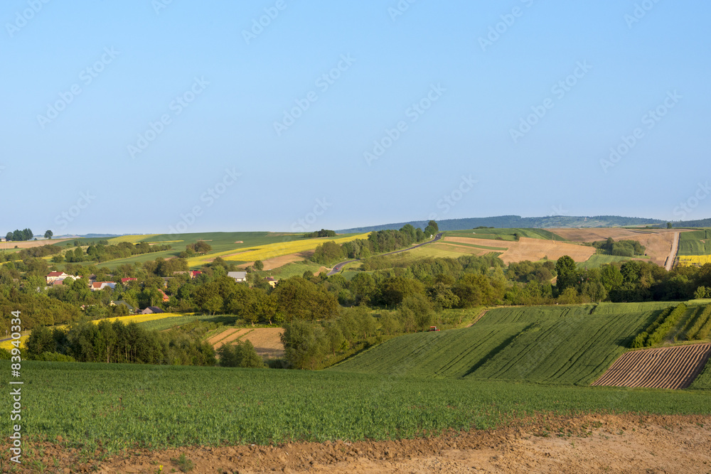 Small village on countryside in Poland Small village on countryside in Poland