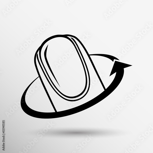 Nail polishing at the salon - Vector icon isolated