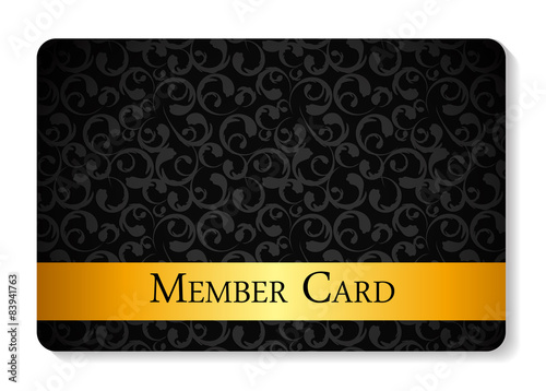 VIP Members Card Vector Illustration
