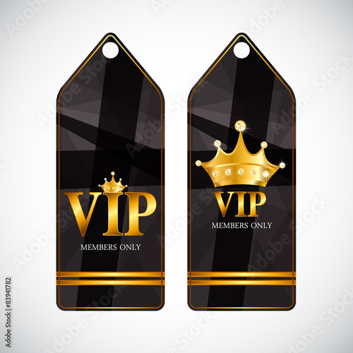VIP Members Card Vector Illustration