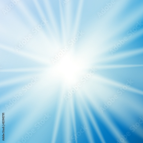 Natural Sunny Background Vector Illustration