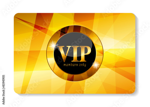 VIP Members Card Vector Illustration