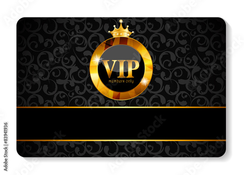 VIP Members Card Vector Illustration