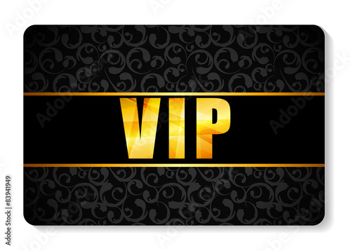 VIP Members Card Vector Illustration