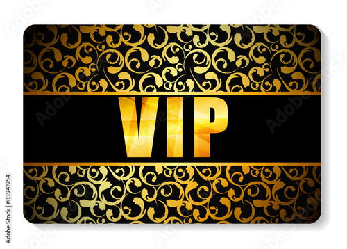 VIP Members Card Vector Illustration