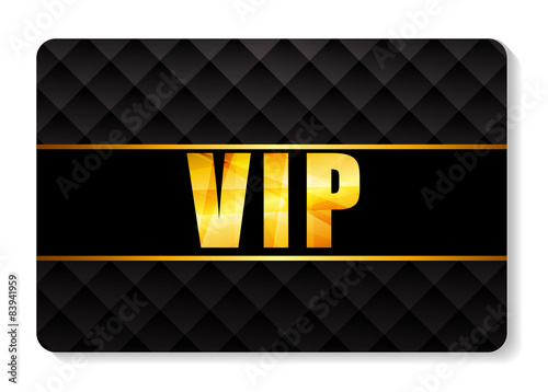 VIP Members Card Vector Illustration