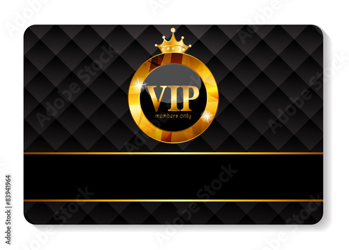 VIP Members Card Vector Illustration