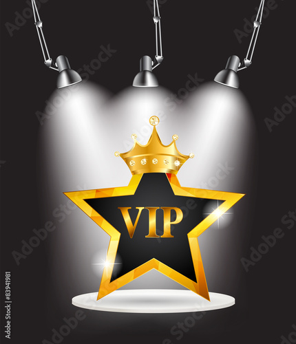 VIP Members Card Vector Illustration