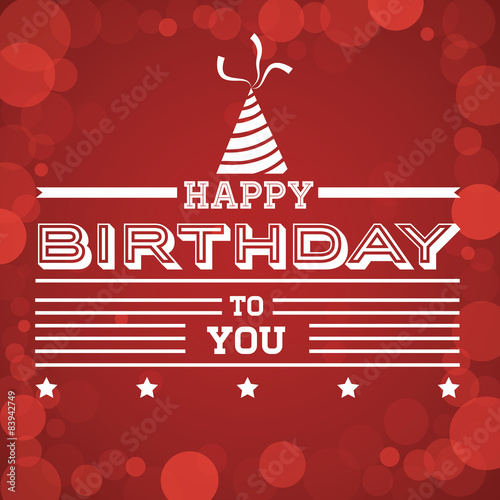 Wallpaper Mural Happy birthday colorful card design. Torontodigital.ca