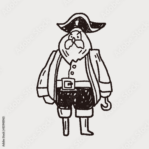 pirate captain doodle