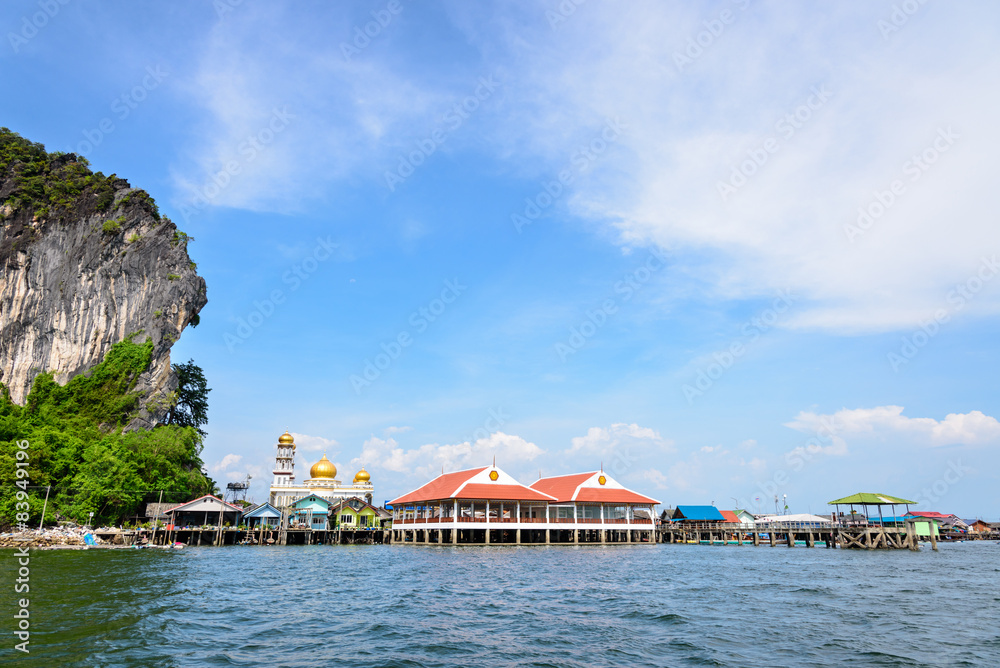 Koh Panyee or Punyi island in summer Koh Panyee or Punyi island in summer