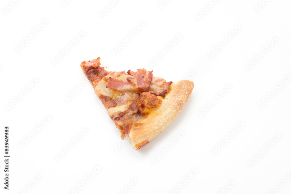 hawaiian pizza isolated on white background hawaiian pizza isolated on white background