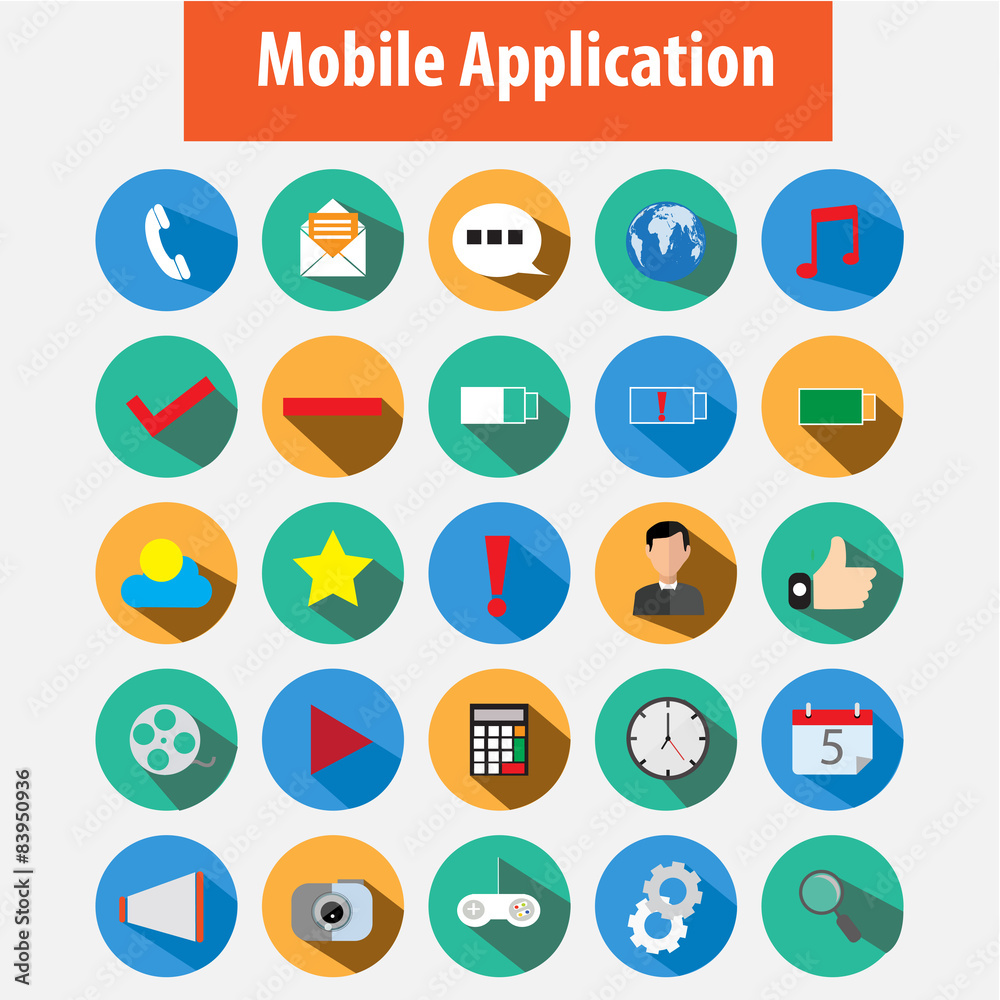 Icon for smart phone vector.