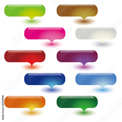 dialog bubbles set