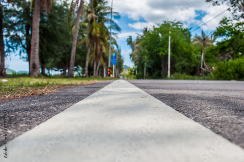 street outside city.