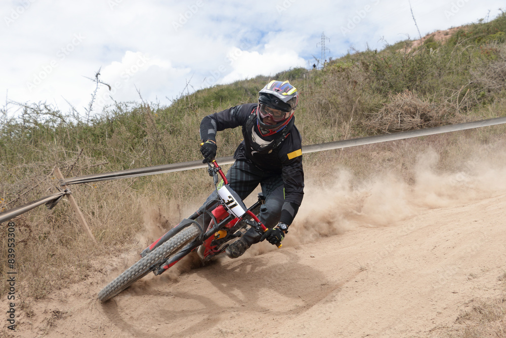 Obraz premium Downhill peralte curva