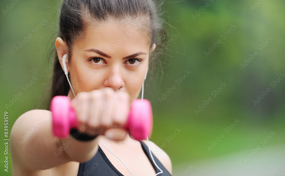 close up portrait of healthy lifestyle fitness sporty woman with close up portrait of healthy lifestyle fitness sporty woman with